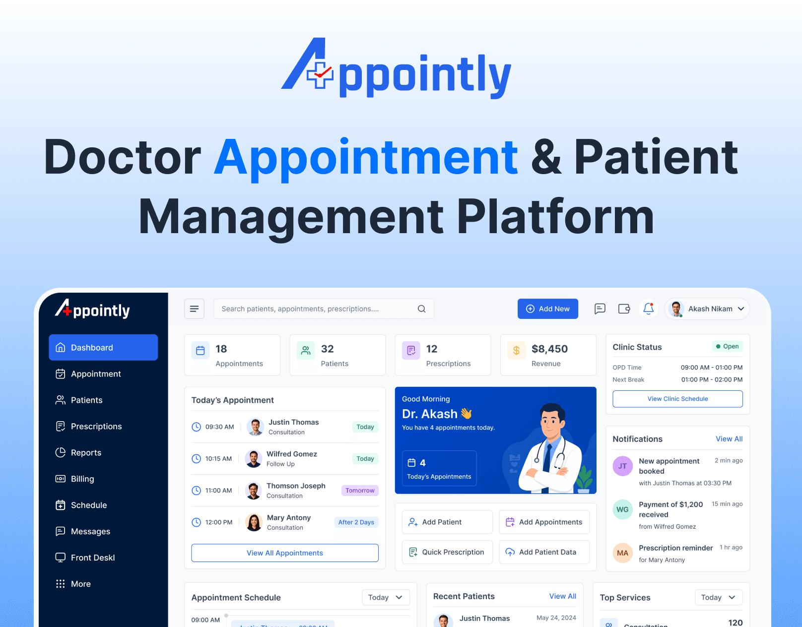 Appointly - Doctor Appointment Management Platform